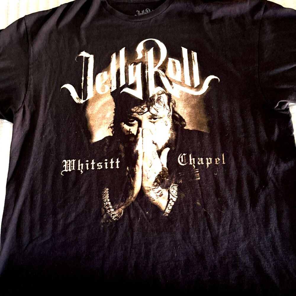 Jelly Roll Whitsitt Chapel Black T-Shirt Country Music Band Men’s 2XL